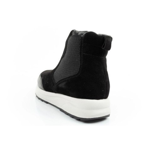 Scholl Beverly Bootie buty damskie botki za kostkę skórzane czarne