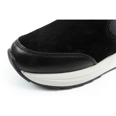 Scholl Beverly Bootie buty damskie botki za kostkę skórzane czarne