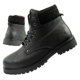 Wrangler Arch buty męskie sztyblety trzewiki eleganckie naturalna skóra czarne