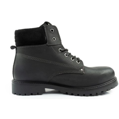 Wrangler Arch buty męskie sztyblety trzewiki eleganckie naturalna skóra czarne