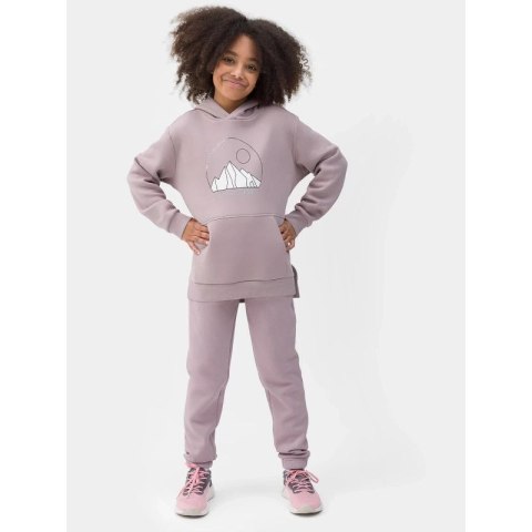 Bluza dresowa nierozpinana z kapturem dziewczęca 4F Junior 4f