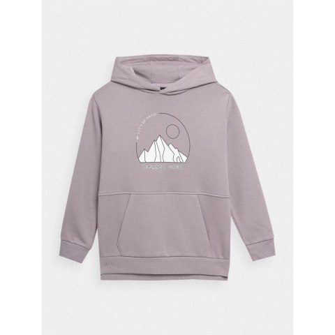 Bluza dresowa nierozpinana z kapturem dziewczęca 4F Junior 4f