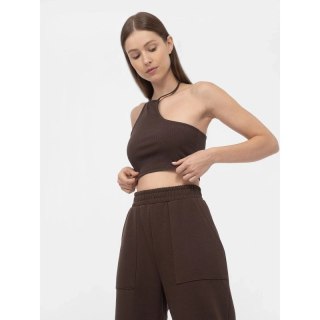Crop top asymetryczny na jedno ramię damski 4F 4f
