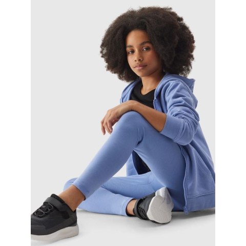 Legginsy bawełniane elastyczne dziewczęce 4F Junior 4f