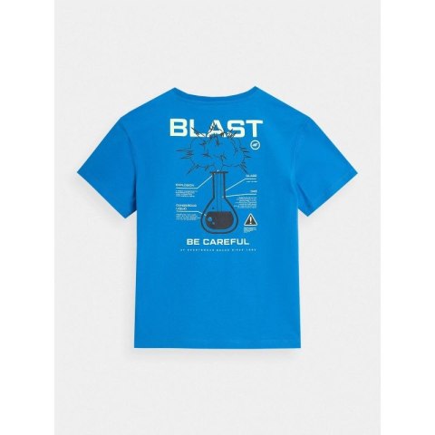 T-shirt z nadrukiem świecącym w ciemności chłopięcy 4F Junior 4f