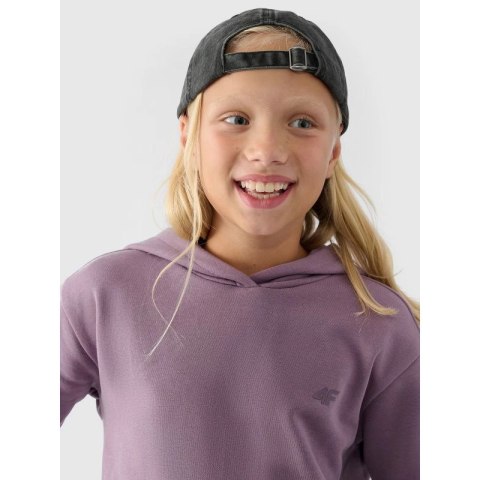 Bluza dresowa nierozpinana z kapturem dziewczęca 4F Junior 4FJWMM00TSWSF1316-51S 4f