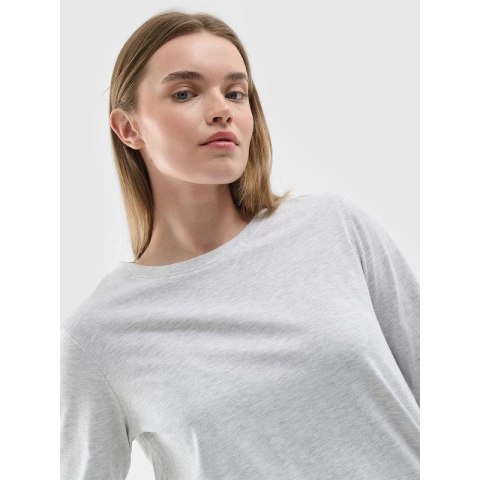 Longsleeve oversize gładki damski 4F 4FWMM00TLONF431-27M 4f