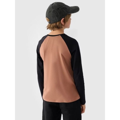 Longsleeve regular gładki chłopięcy 4F Junior 4FJWAW24TLONM293-65S 4f