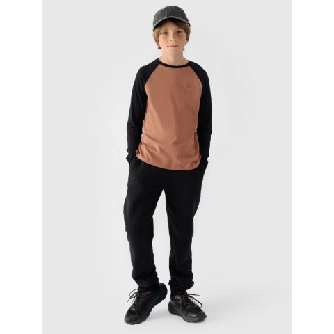 Longsleeve regular gładki chłopięcy 4F Junior 4FJWAW24TLONM293-65S 4f