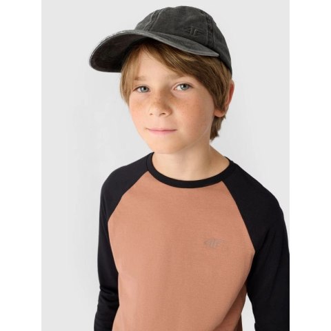 Longsleeve regular gładki chłopięcy 4F Junior 4FJWAW24TLONM293-65S 4f