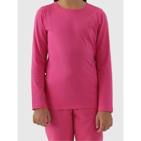 Longsleeve regular gladki dziewczęcy 4F Junior 4FJWMM00TLONF318-55S 4f