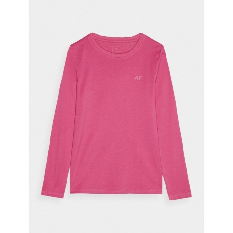 Longsleeve regular gladki dziewczęcy 4F Junior 4FJWMM00TLONF318-55S 4f
