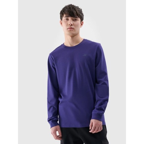 Longsleeve regular gładki męski 4F 4FWMM00TLONM432-31S 4f
