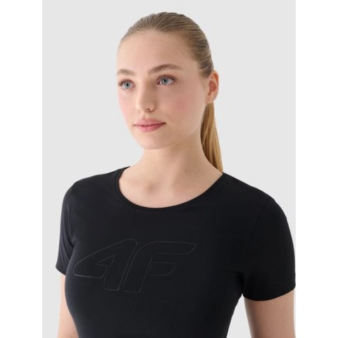 T-shirt slim z nadrukiem damski 4F 4FWMM00TTSHF1846-20S 4f