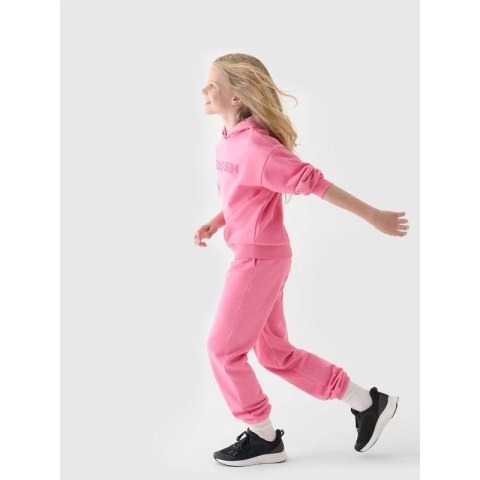 Bluza dresowa nierozpinana z kapturem dziewczęca 4F Junior 4FJRAW24TSWSF1790-54S 4f
