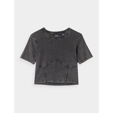 Crop top slim gładki damski 4F 4FRAW24TTSHF2581-20S 4f
