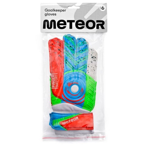 Rękawice bramkarskie Meteor Defence 9 biały