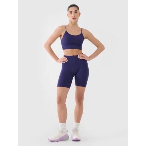 Biustonosz treningowy bezszwowy z niskim wsparciem damski 4F 4FWSS25USBAF151-30S 4f