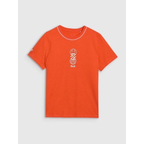 T-shirt regular z nadrukiem męski 4F 4FRSS25TTSHM3092-70S 4f