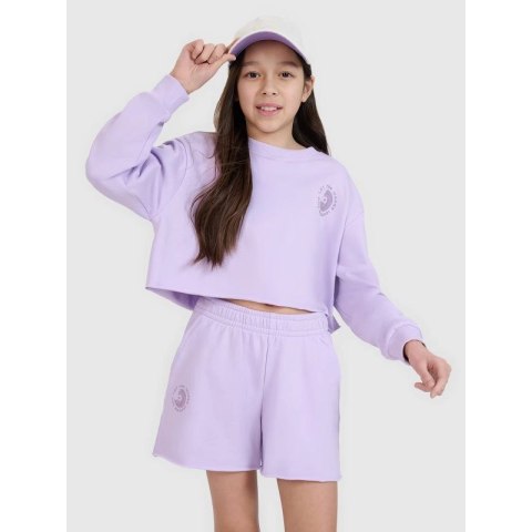 Bluza dresowa nierozpinana bez kaptura dziewczęca 4F 4FJWSS25TSWSF1504-52S 4f