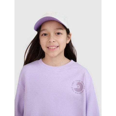 Bluza dresowa nierozpinana bez kaptura dziewczęca 4F 4FJWSS25TSWSF1504-52S 4f