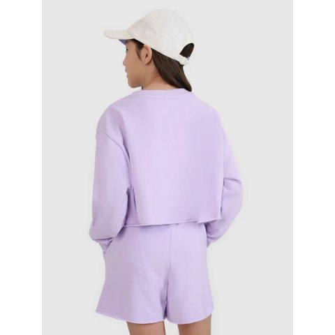 Bluza dresowa nierozpinana bez kaptura dziewczęca 4F 4FJWSS25TSWSF1504-52S 4f