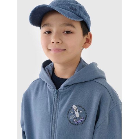 Bluza dresowa rozpinana z kapturem chłopięca 4F 4FJRSS25TSWSM2042-32S 4f