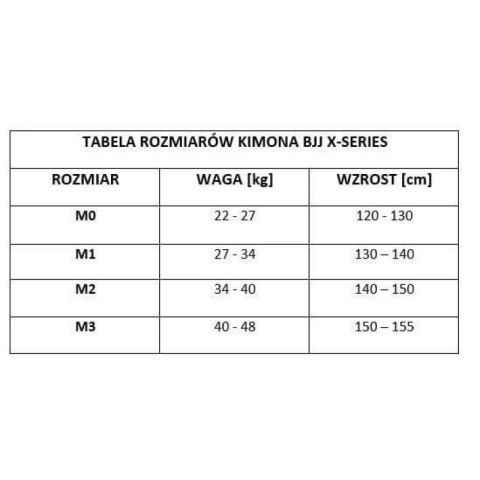 Kimono / GI do BJJ dla dzieci Czarne + pas GRATIS - X-SERIES M0