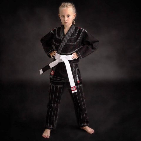 Kimono / GI do BJJ dla dzieci Czarne + pas GRATIS - X-SERIES M0
