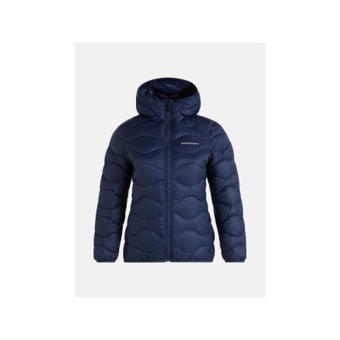 Kurtka puchowa Peak Performance W Helium Down Hood Jacket niebieski Peak Performance