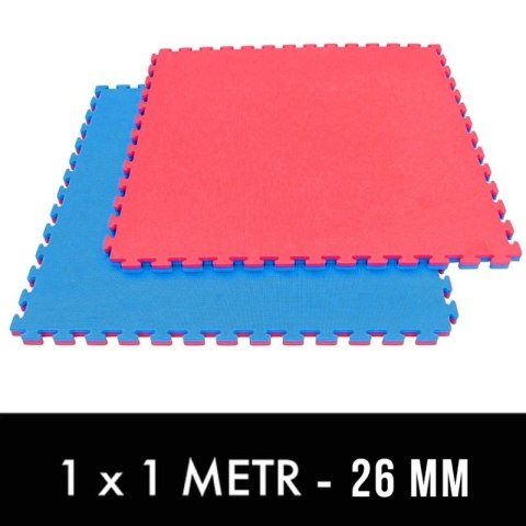 Mata do ćwiczeń z Certyfikatem Bezpieczeństwa - Puzzle 1x1m - Tatami 26mm
