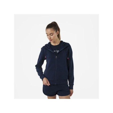 Bluza Rossignol W LOGO SWEAT FZ HOOD FL granatowy Rossignol