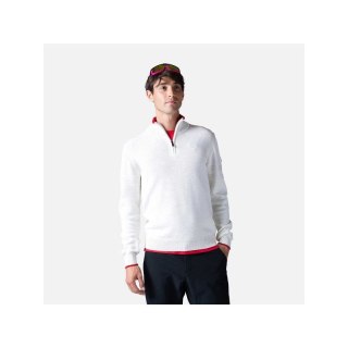 Sweter Rossignol Stripe 1/2 Zip Knit biały Rossignol