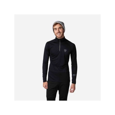 Koszulka Rossignol Poursuite 1/2 Zip czarny Rossignol