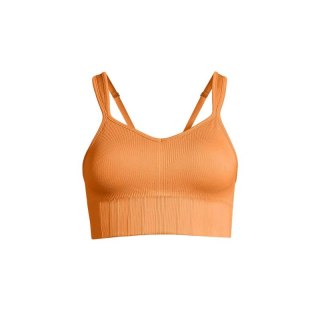 Stanik treningowy CASALL Seamless Rib Padded Sports Bra juicy orange Casall