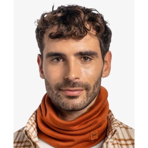 Bandana BUFF MERINO HEAVYWEIGHT NECK WARMER SOLID CINNAMON Buff