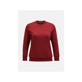 Bluza Peak Performance W Original Small Logo Crew bordowy Peak Performance