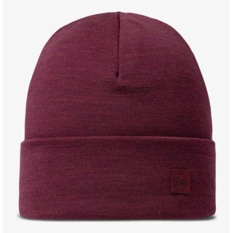 Czapka BUFF HEAVYWEIGHT MERINO WOOL LOOSE HAT SOLID TIBETAN RED Buff