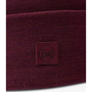 Czapka BUFF HEAVYWEIGHT MERINO WOOL LOOSE HAT SOLID TIBETAN RED Buff
