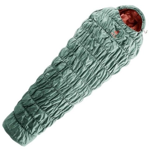 Damski śpiwór syntetyczny Deuter Exosphere +4° SL - Lewy Sage-Redwood Deuter