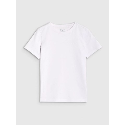 T-shirt regular gładki chłopięcy 4F 4FJRMM00TTSHM3254-10S 4f