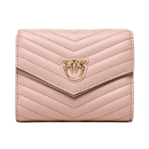 PINKO SKÓRZANY PORTFEL DAMSKI COMPACT WALLET CHEVRON