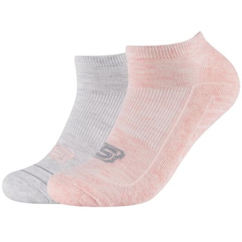 Skechers 2PPK Basic Cushioned Sneaker Socks SK43024-4281 Szare 39-42 Skechers