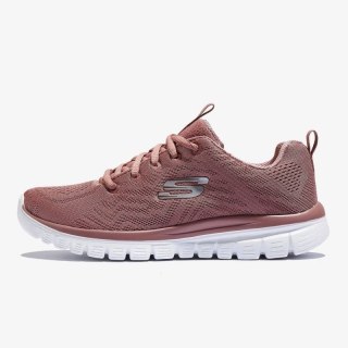Buty sportowe damskie różowe Skechers Graceful Get Connected (12615-MVE) Skechers