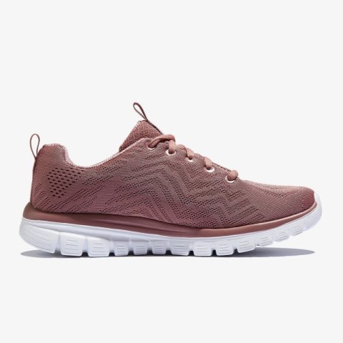 Buty sportowe damskie różowe Skechers Graceful Get Connected (12615-MVE) Skechers