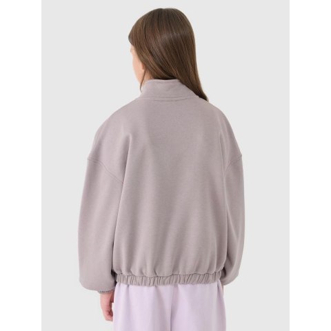 Bluza dziewczęca dresowa nierozpinana bez kaptura 4F 4FJRSS25TSWSF2058-83S