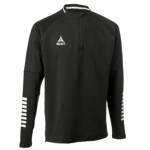 Bluza piłkarska treningowa rozpinana 1/2 SELECT Monaco v 24 czarna