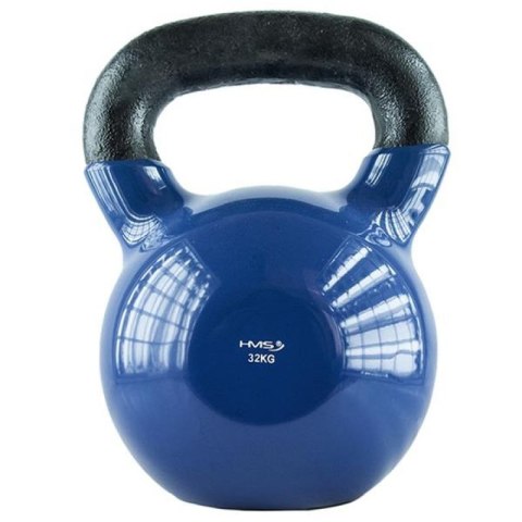 Kettlebell żeliwny pokryty winylem HMS KNV32 BLUE HMS