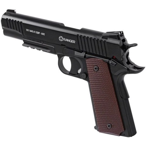 Pistolet wiatrówka RANGER 1911 M45A1 CQBP k.4,5BBs 21-strz. METAL SLIDE KWC