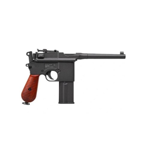 Pistolet wiatrówka RANGER M712 Broomhandle FULL AUTO BLOWBACK k.4,5BBs 19-strzał. KWC